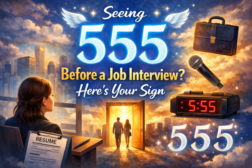 Seeing 555 Before a Job Interview? Here's Your Sign